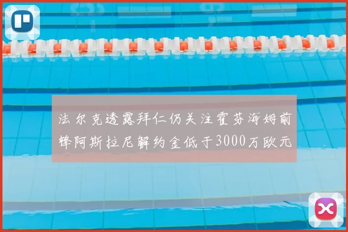 法尔克透露拜仁仍关注霍芬海姆前锋阿斯拉尼解约金低于3000万欧元