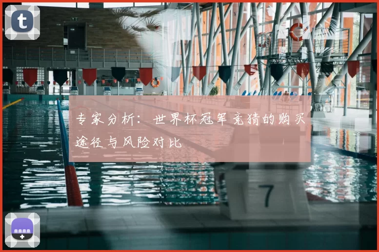 专家分析：世界杯冠军竞猜的购买途径与风险对比